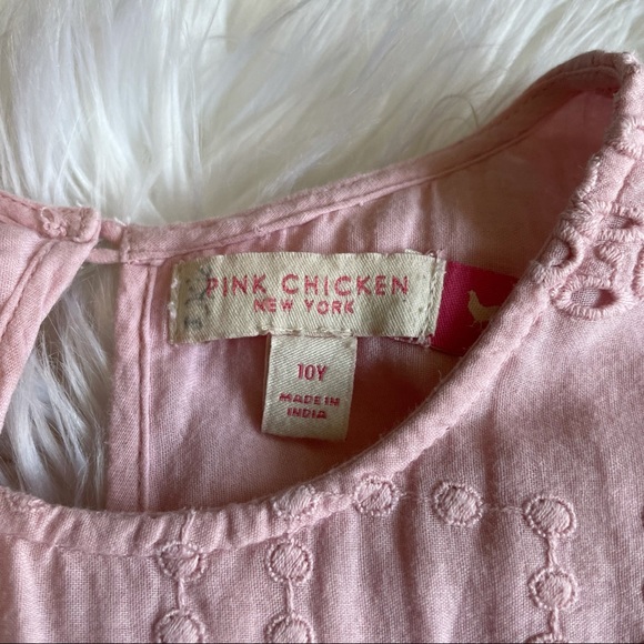 Pink Chicken Pink Eyelet Girls Dress - Picture 3 of 3